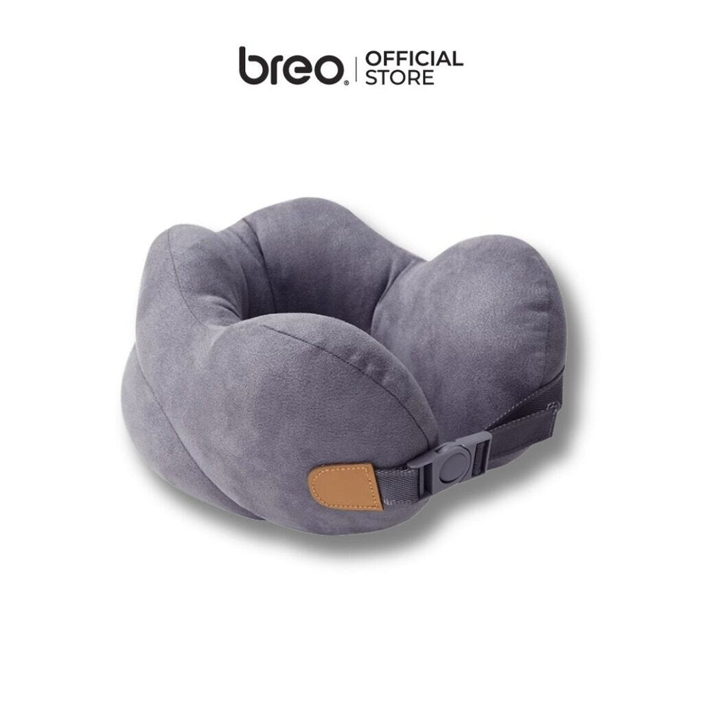 Breo Neck Protection Nap Pillow with Noise Canceling Earmuffs