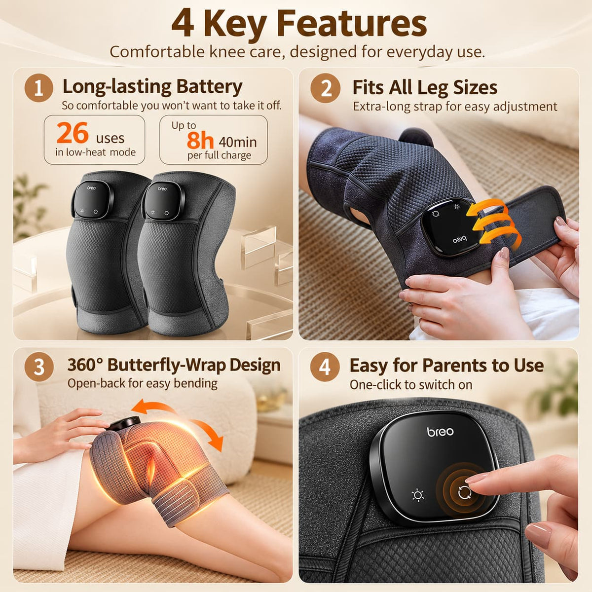 Breo X2 Knee Massager