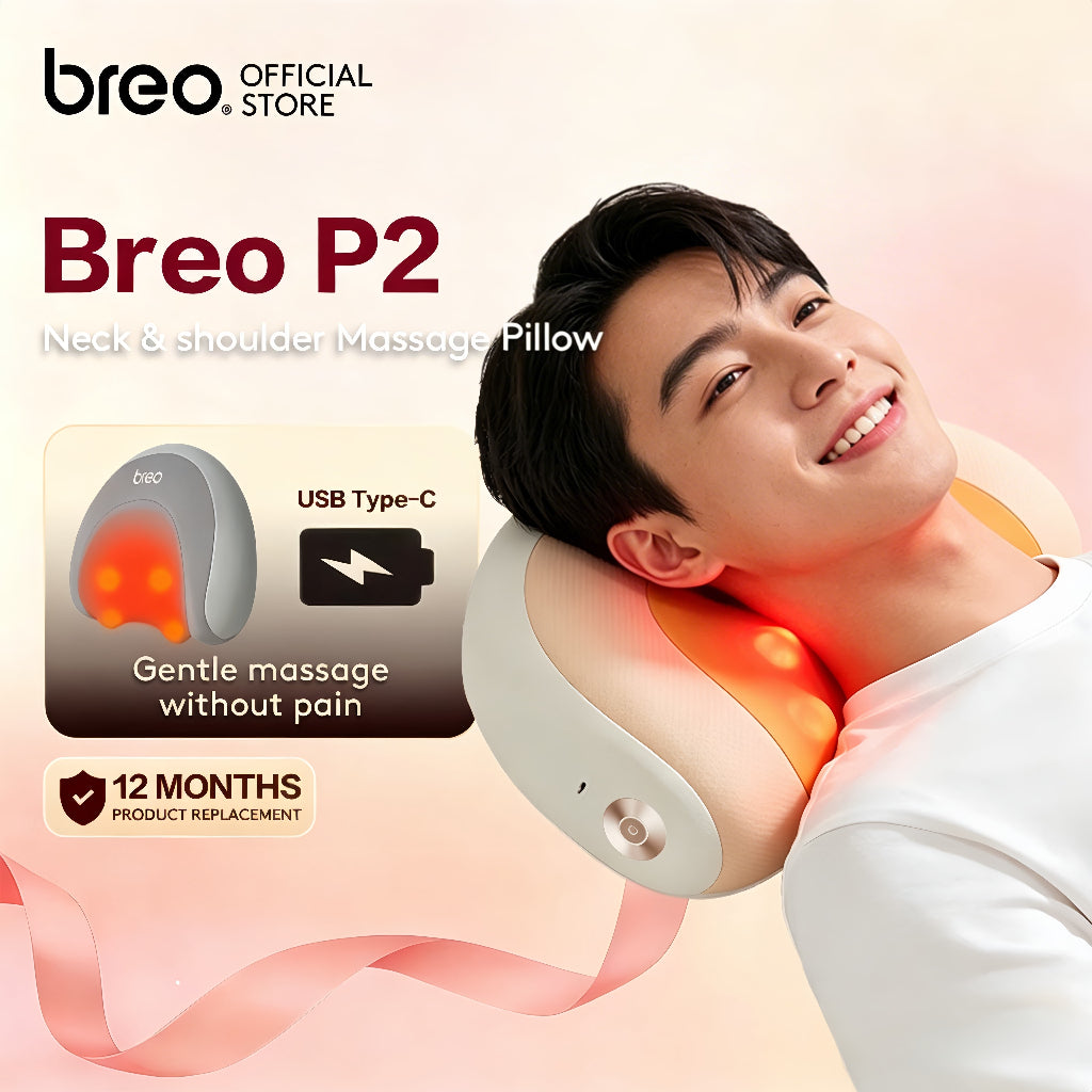 Breo P2 Back Massager Multifunction Waist Massager Wireless Electric Pillow Massager Back Cushion 背部按摩器