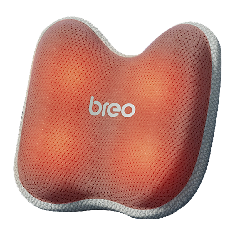 Breo Back 2 Heating Back Massager Waist & Abdominal & Body Massager Deep Kneading Ergonomic Cushion Design Portable