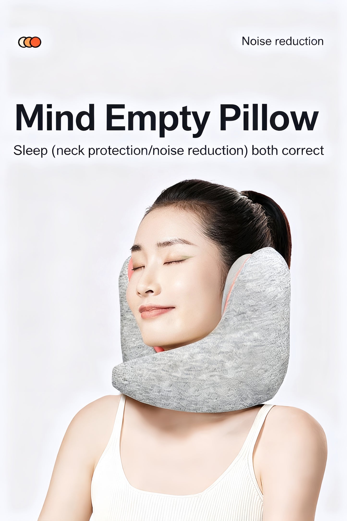 Breo Neck Protection Nap Pillow with Noise Canceling Earmuffs