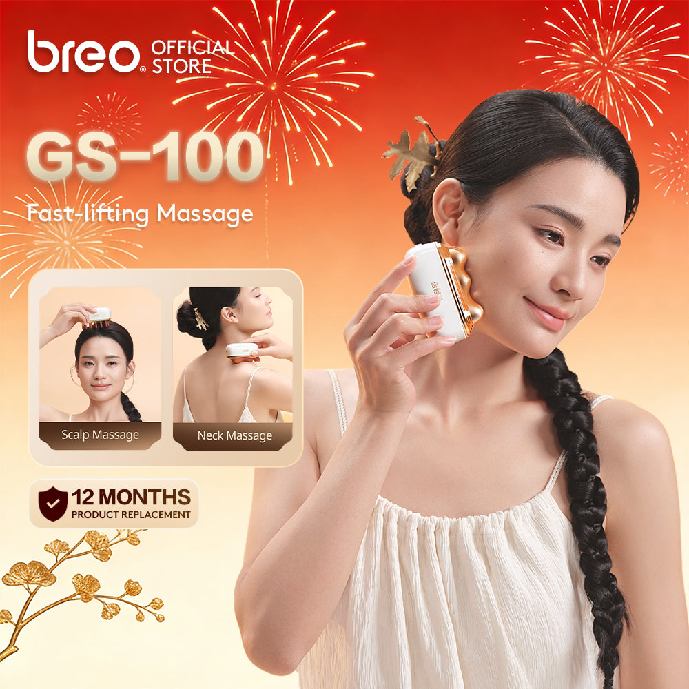 Breo Facial Massager GS-100 Lifting Anti-Aging Hot/Cold Compress Light Therapy