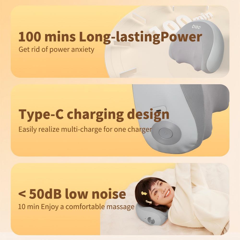 Breo P2 Neck Back and Shoulder Massage Pillow