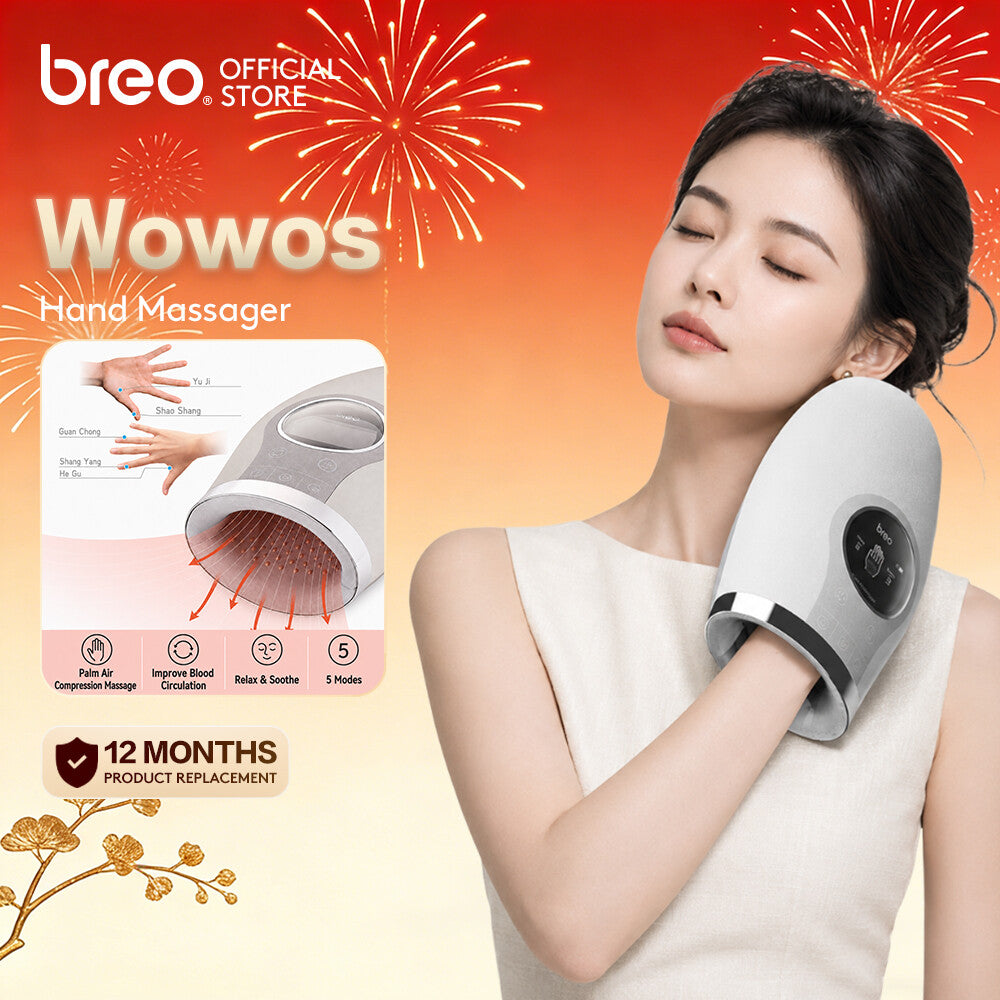 Breo WowoS Hand massager 3D massage 42°C Heat Treatment Automatic Massage