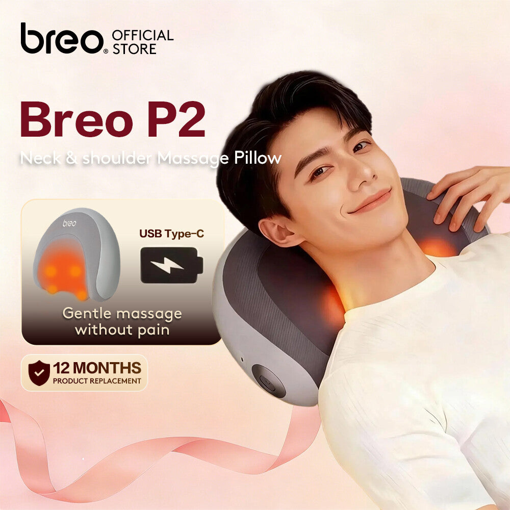 Breo Belly Massage Tummy Slimming Belt Natural Stone Massage Hot Conpress Waist Massager Warm Stomach Help Digestion