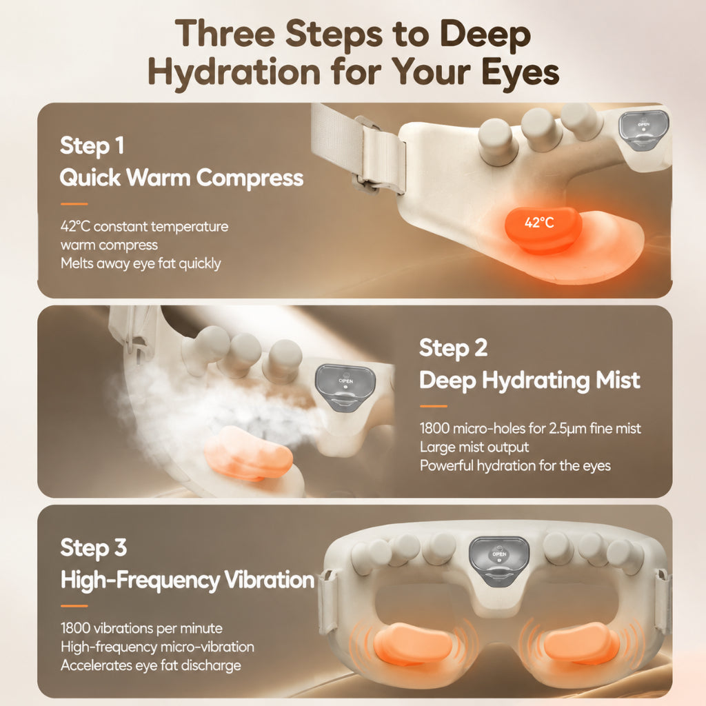 Breo See7R Intelligent Eye Moisturizer Smart Steam Eye Massager with Atomizing Heating Compress Hot Compress Steaming