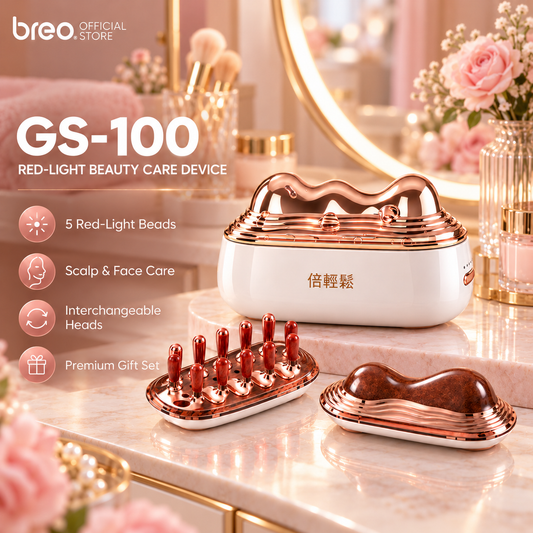 Breo Facial Massager GS-100 Lifting Anti-Aging Hot/Cold Compress Light Therapy