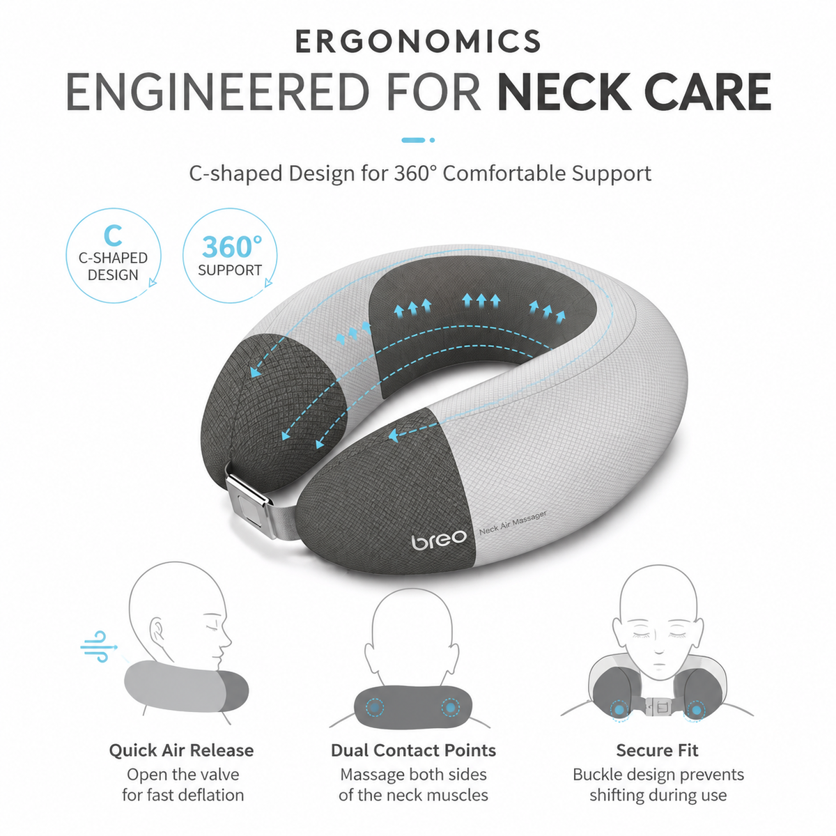 Breo iNeck Air 2 U-shaped Neck Massager