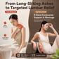 Breo Back 2 Heating Back Massager Waist & Abdominal & Body Massager Deep Kneading Ergonomic Cushion Design Portable