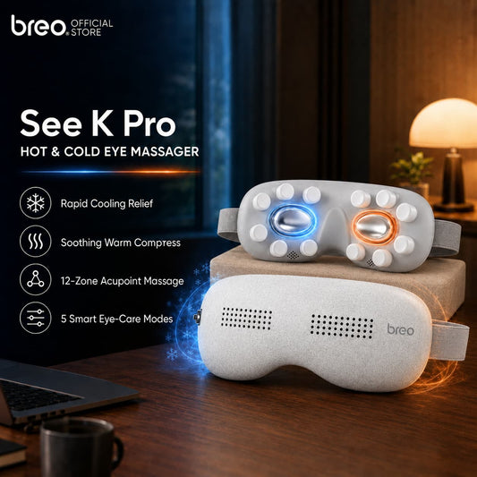 Breo See K Pro Smart Eye Massager Hot and Cold Eye Massage Electric massager Acupressure Vibration Hot Ice Compress Eye Protection