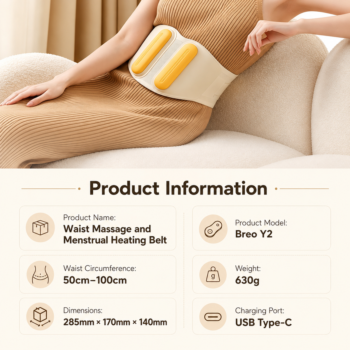Breo Y2 Abdominal and Waist Massager