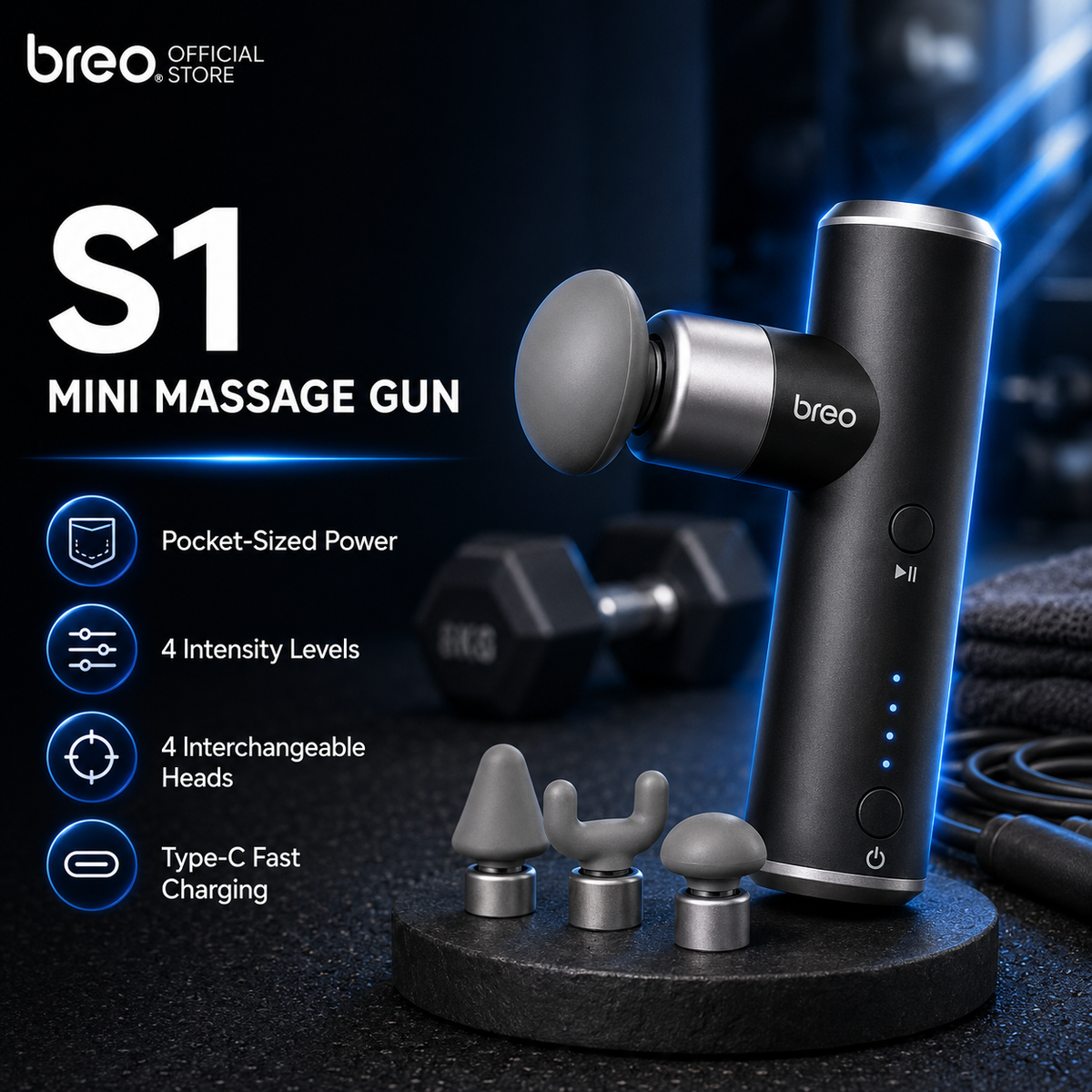 Breo S1 Mini Massager Gun