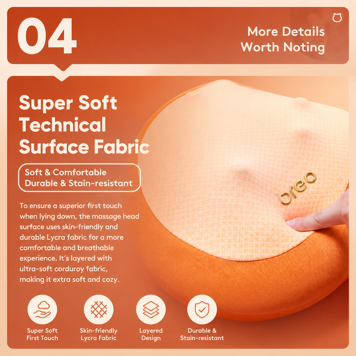 Breo Back 2F Premium Back Massage Pillow