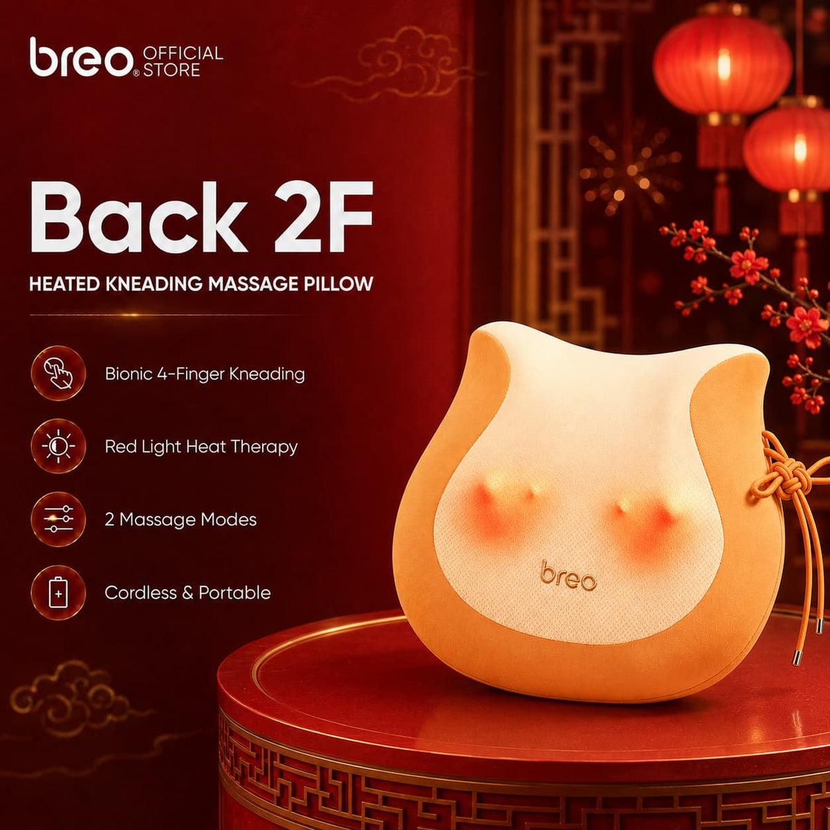 Breo Back 2F Premium Back Massage Pillow