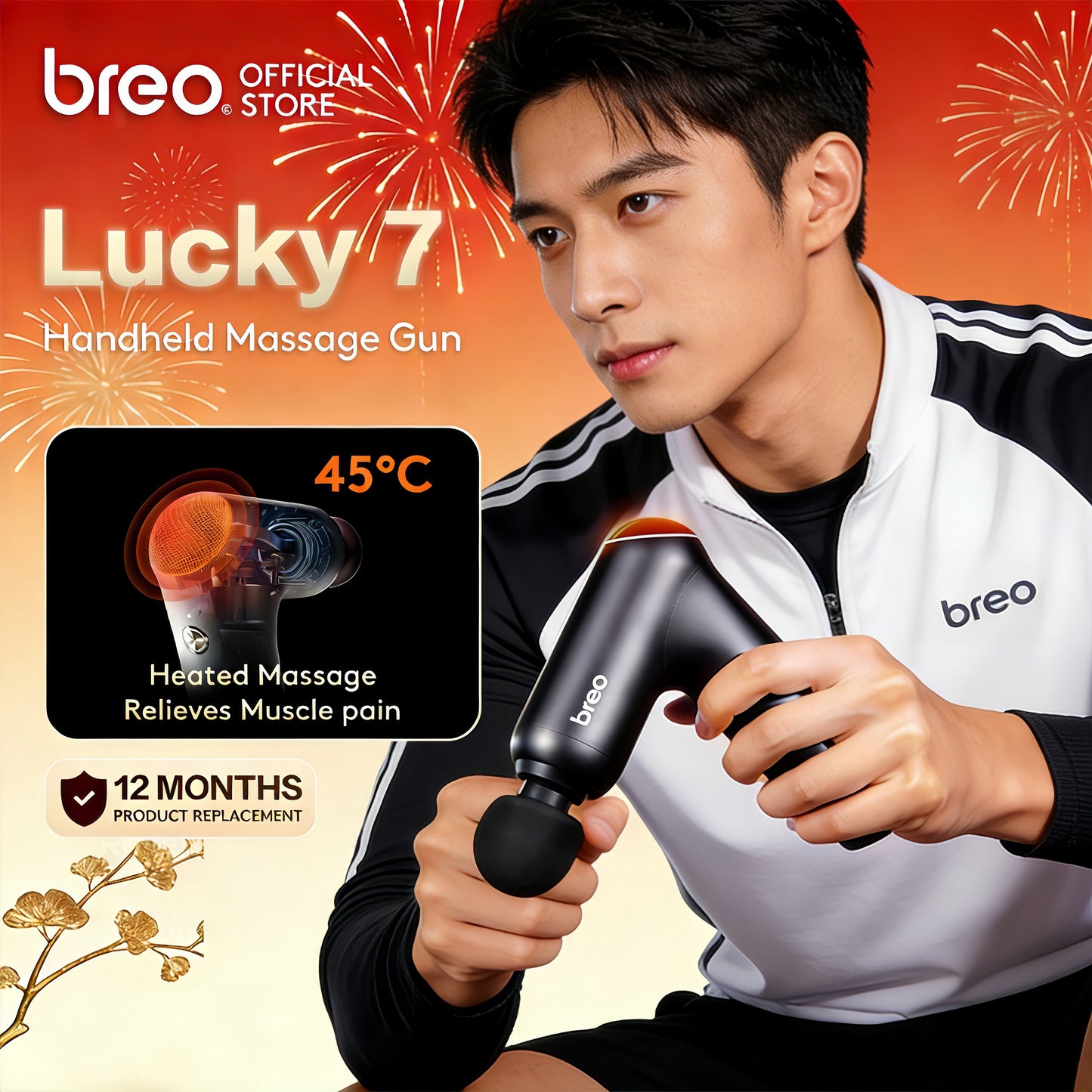 Breo Gun 7 Heating Massage Gun
