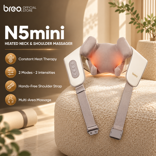 Breo Neck N5 mini Shoulder Neck Massager Hands-Free Wireless Multi Angle Shoulder Neck Massager