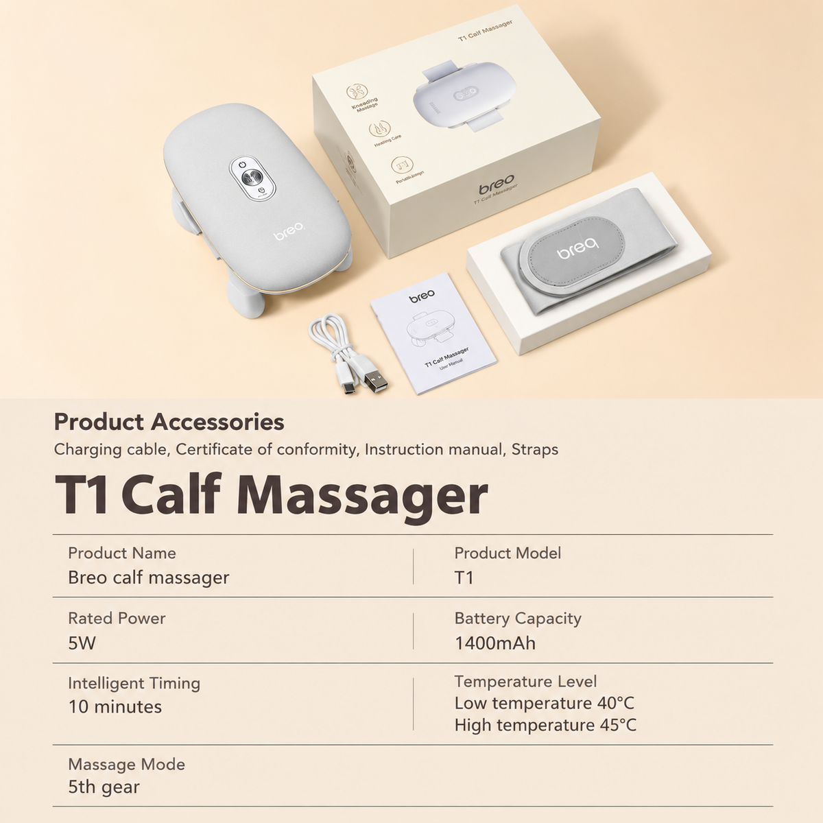Breo T1 Calf Massager Foot Massager