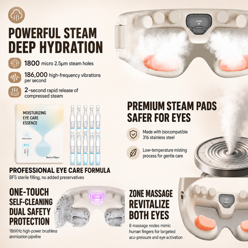 Breo See7R Intelligent Eye Moisturizer Smart Steam Eye Massager with Atomizing Heating Compress Hot Compress Steaming