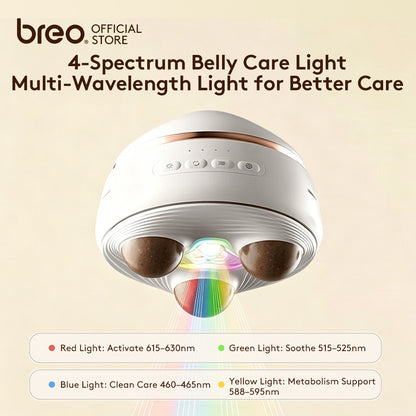 Breo Belly Massage Tummy Slimming Belt Natural Stone Massage Hot Conpress Waist Massager Warm Stomach Help Digestion
