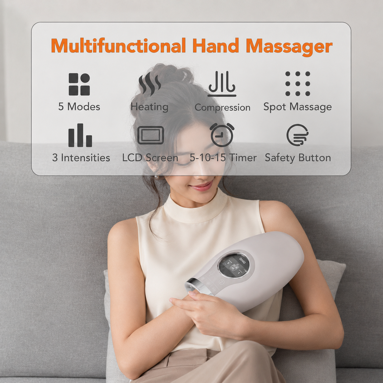 Breo WowoS Hand massager 3D massage 42°C Heat Treatment Automatic Massage