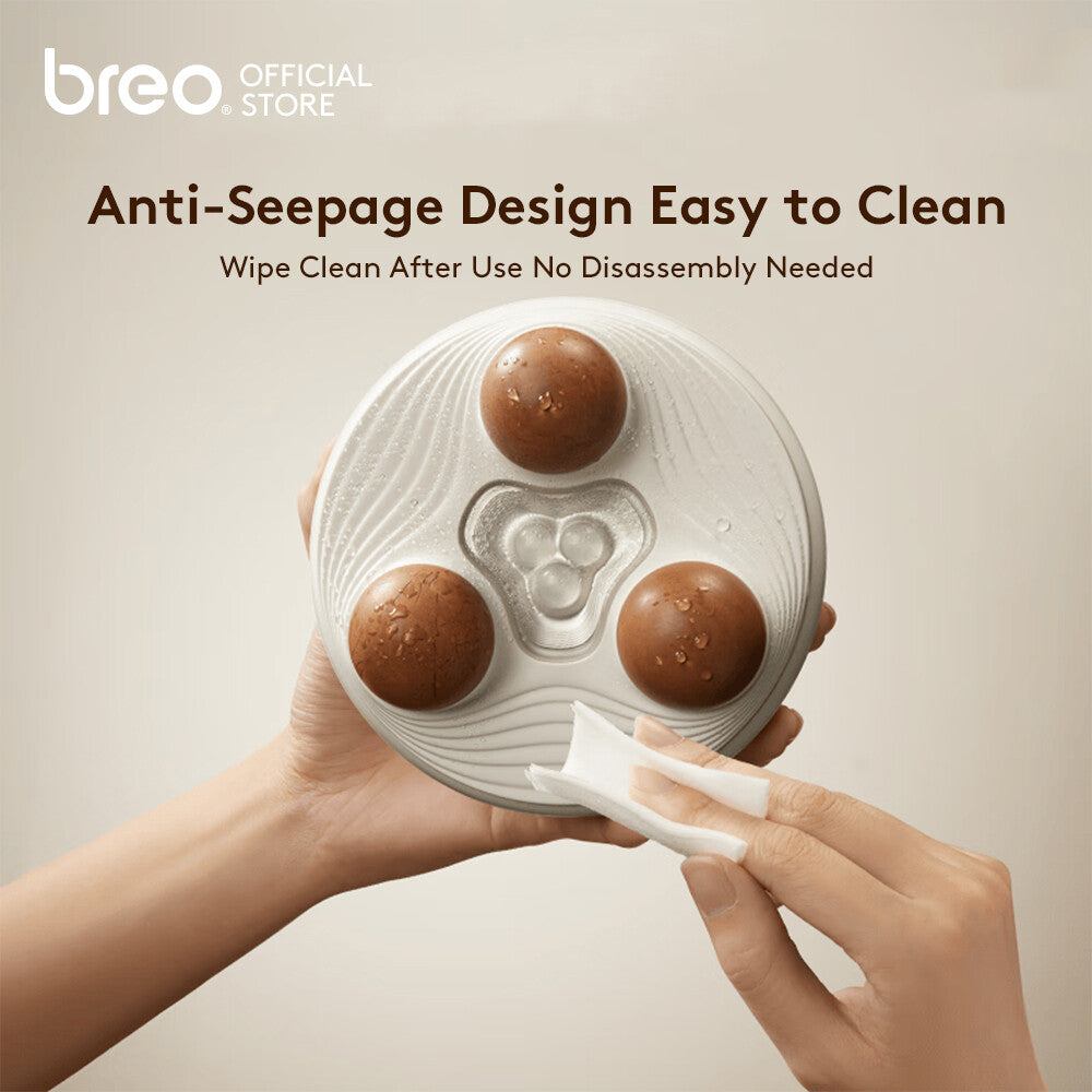 Breo Belly Massage Tummy Slimming Belt Natural Stone Massage Hot Conpress Waist Massager Warm Stomach Help Digestion
