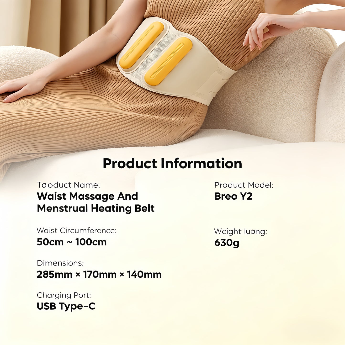 Breo Y2 Abdominal and Back Massager