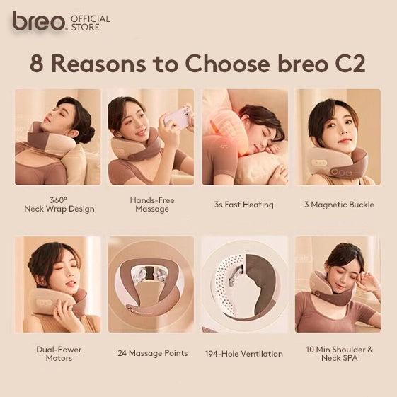 Breo Neck C2 Neck Massager Ushaped Neck Pillow